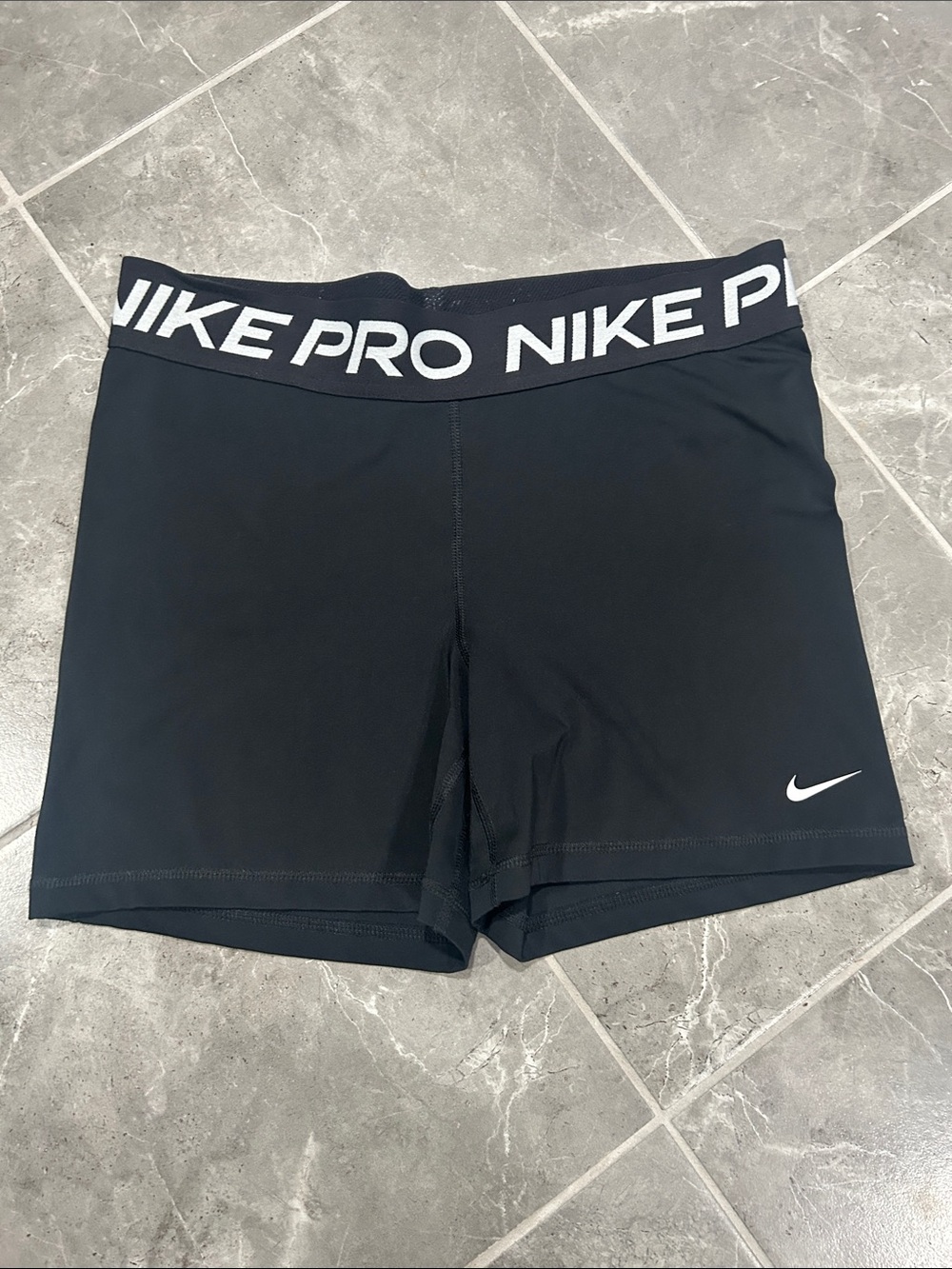 Nike Black and White Pro Compression Training Shorts